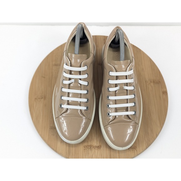 Ecco Soft 7 Womans 8 Shoes Patent Leather Platform Cap‎ Toe Slip On Sneakers - Picture 8 of 16